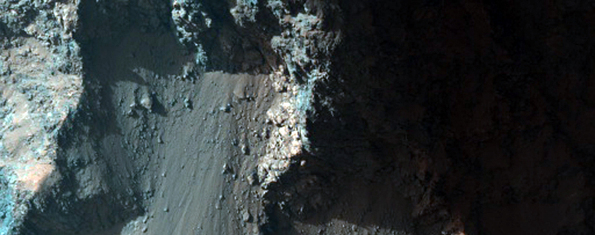 Light-Toned Material in the Wall of Juventae Chasma