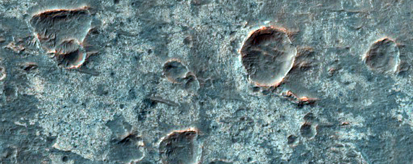 Terrain Southwest of Ganges Chasma