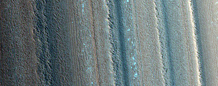 Exposure of North Polar Layered Deposits