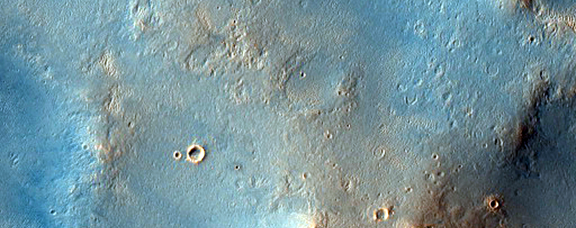 Dunes in West Arabia Region Crater in Viking Image 411B14