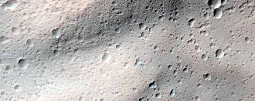 Crater with Superimposed Secondaries