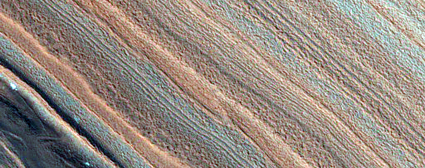 Steep Scarp in North Polar Layered Deposits