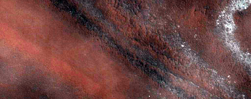 Exposures of North Polar Layered Deposits