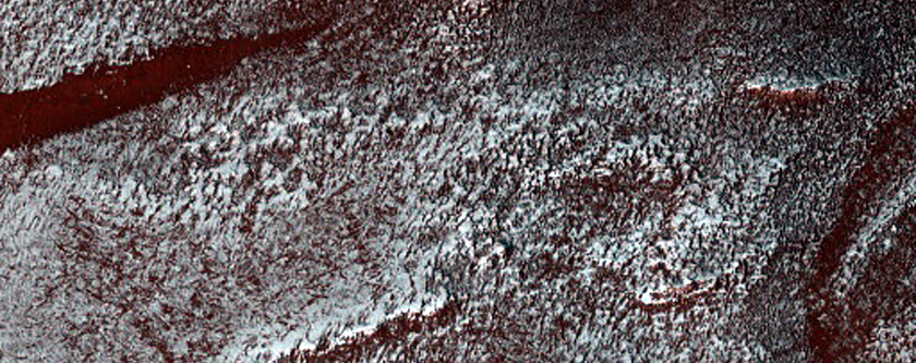 Crater in North Polar Dune Field