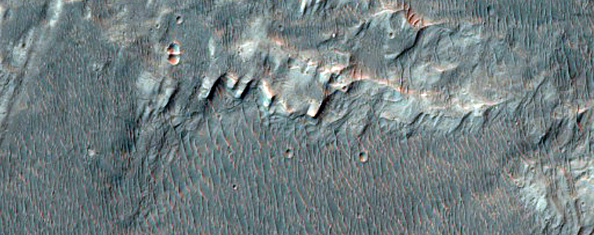 Possible MSL Rover Landing Site in Holden Crater