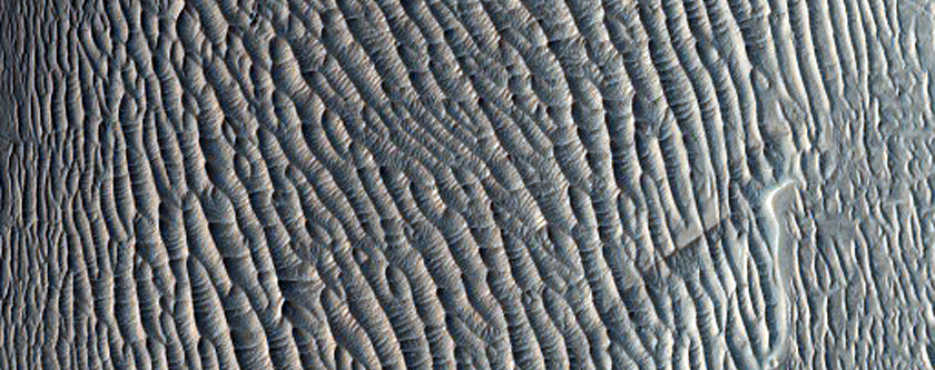 Light-Toned Outcrops in Noctis Region
