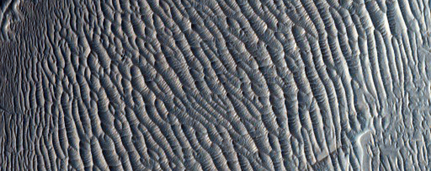Light-Toned Outcrops in Noctis Region