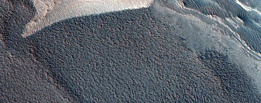Mass Wasting and Erosion of Scarp in North Polar Layered Deposits