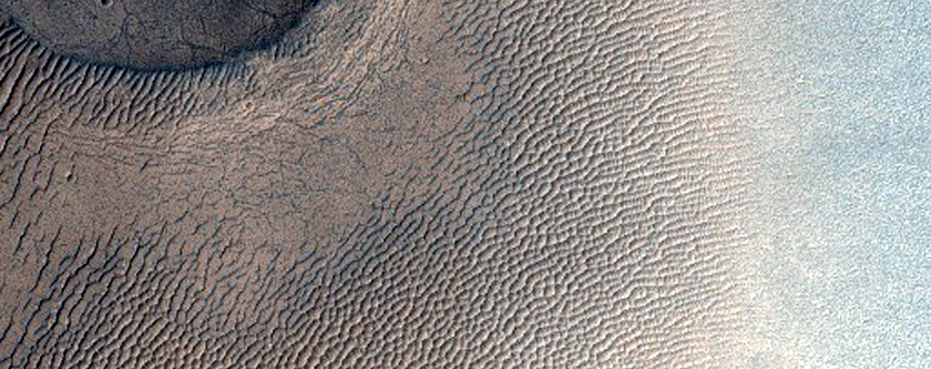 Crater in Sinus Sabaeus Region