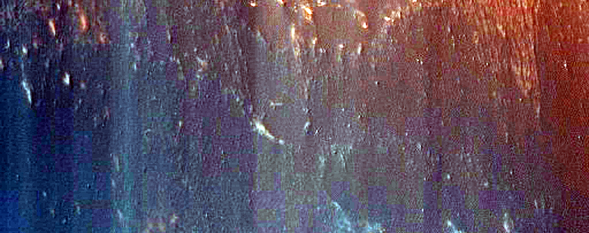 Light-Toned Unit along Coprates Chasma Ridge