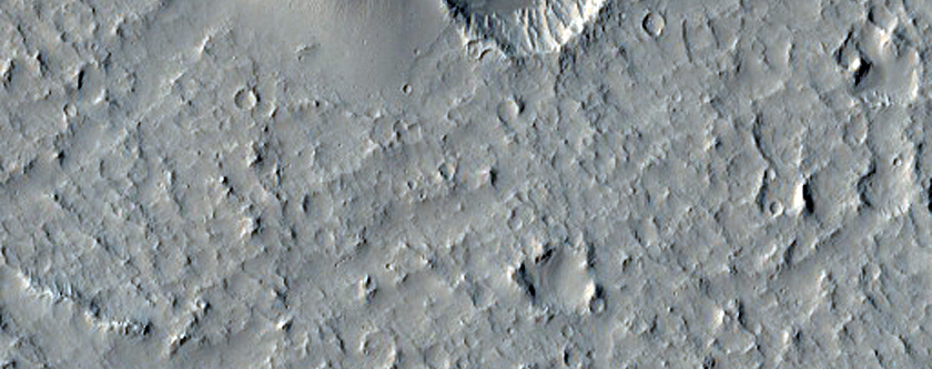Arc of Cones with Summit Pits in CTX Image