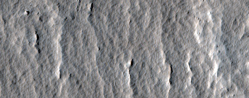 Distal Margins of the Western Ejecta of Corinto Crater
