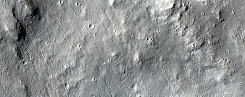 Small Very Fresh Crater on Ejecta of Large Well-Preserved Crater