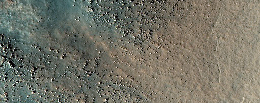 Central Peak of Northern Plains Crater