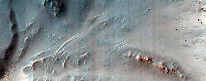 Fresh 7-Kilometer Diameter Crater Within Herschel Crater
