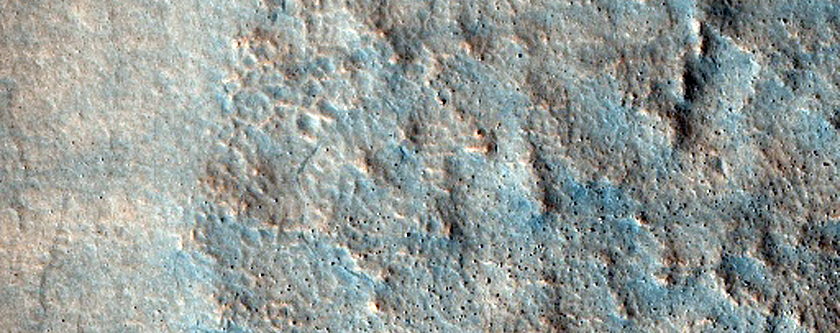 Terrain over Pedestal Crater