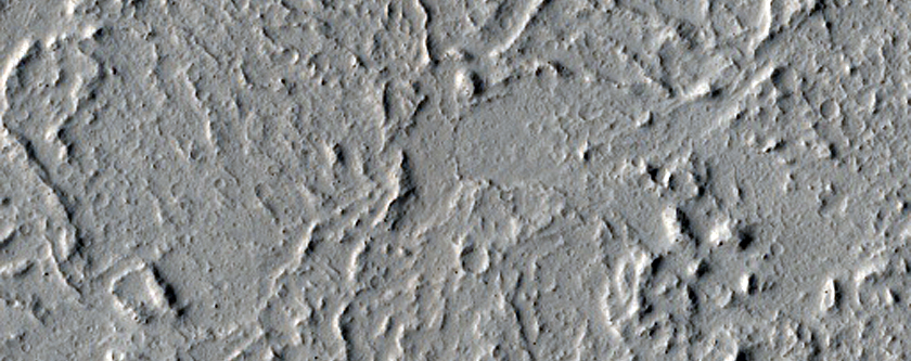Flow Front and Surface Texture in Kasei Valles in MOC Image SP2-41705