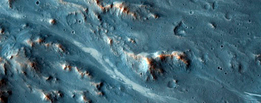 Phyllosilicate-Rich Terrain in Degraded Crater