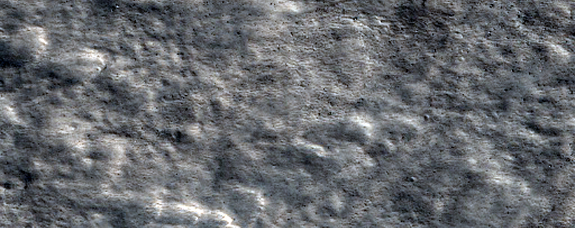 Sample of Northern Plains with Fresh Crater