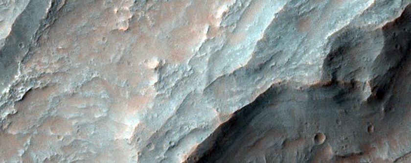 Landslide Associated with Impact on Crater Rim