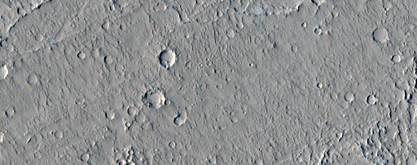 Margin of Large Amazonis Planitia Lava Flow