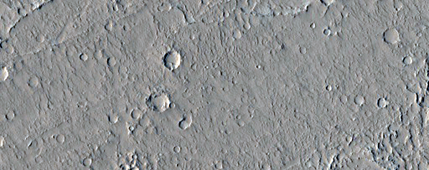 Margin of Large Amazonis Planitia Lava Flow