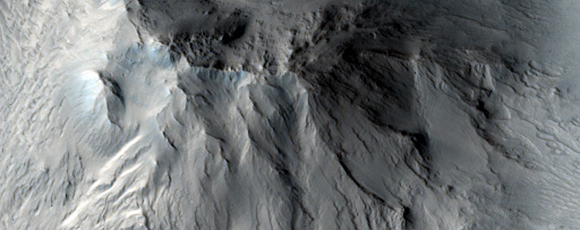 Crater with Central Peak in Northwest Arabia Region