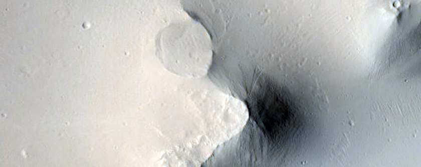 Sand Dunes in a Crater