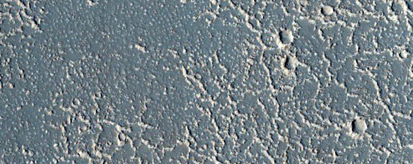 Sharp Albedo Boundary in Lavas in Echus Chasma