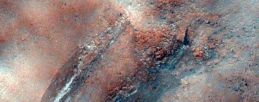 Gullied Crater Wall