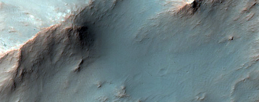 Central Structure of a Large Impact Crater