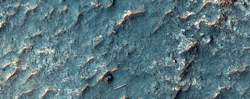 Crater Floor with Megabreccia and Toe of Alluvial Fan