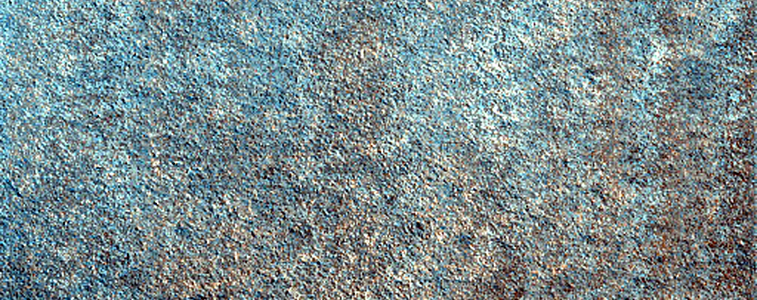 Persistent Northern Plains Ice Deposit Leeward of Crater