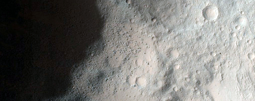 Well-Preserved Simple Crater within Graff Crater