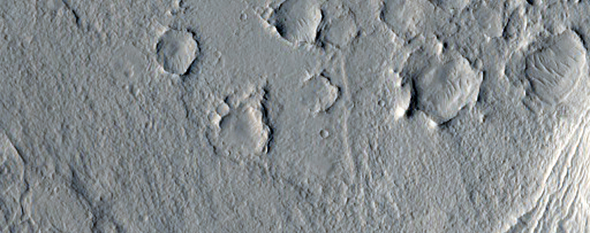 Yardangs Composed of Lowermost Strata of Henry Crater Mound