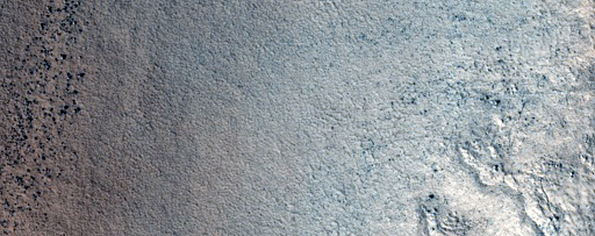 Central Peak of Perepelkin Crater