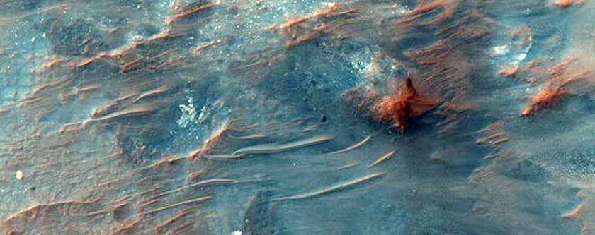 Central Peak of a 40-Kilometer Diameter Impact Crater