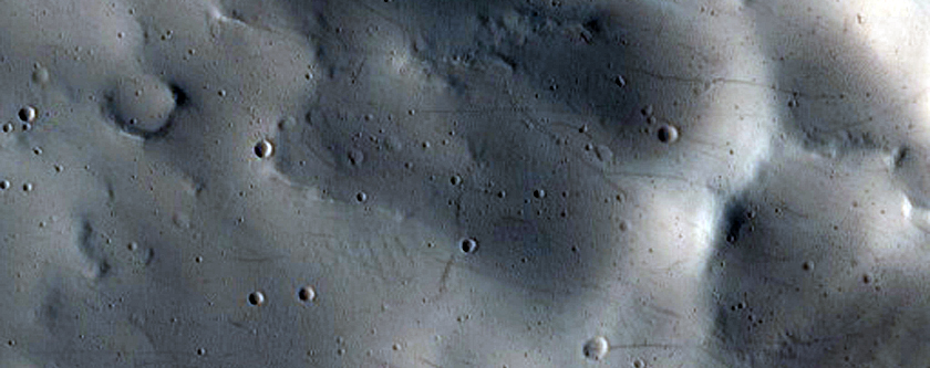 Central Structure of Unnamed Crater near Thasis Region