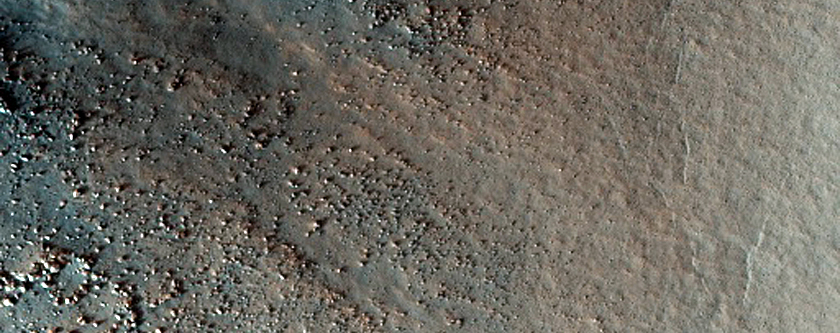 Central Peak of Northern Plains Crater