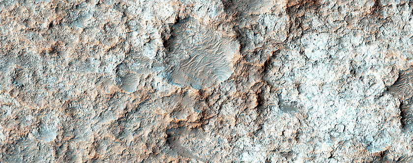 Bedrock Surfaces in Crater-Fill Deposits
