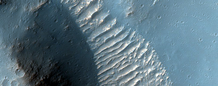 Fan in Crater South of Parana Valles