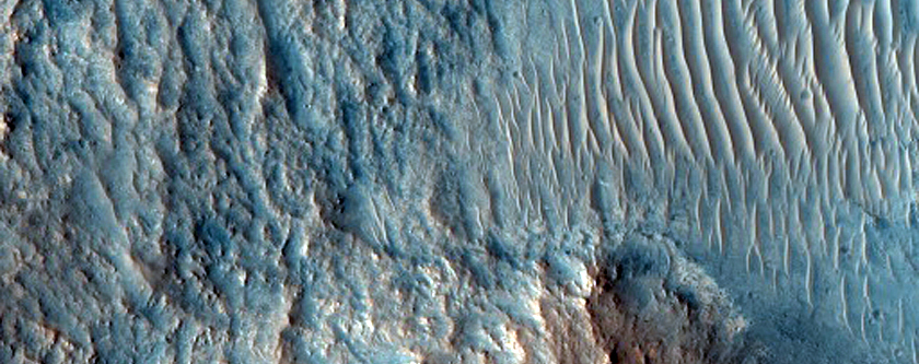 Central Structure of Valverde Crater