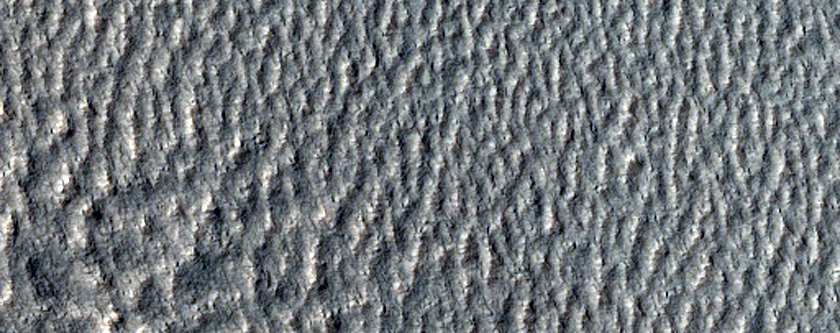 Dissected Mantle in Alexey Tolstoy Crater Rim