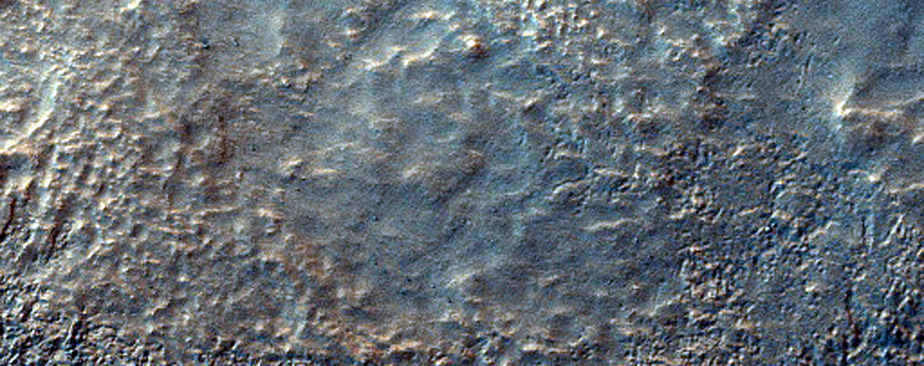 25-Kilometer Diameter Impact Crater on Hellas Planitia Floor