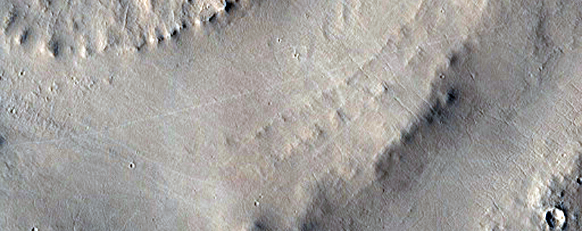 Concentric Circular Features and Sinuous Ridge in Arabia Terra