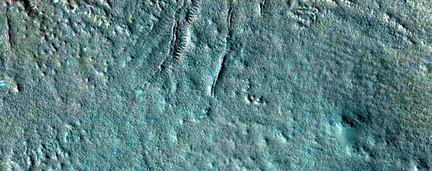 Gullies on Wall of Lota Crater