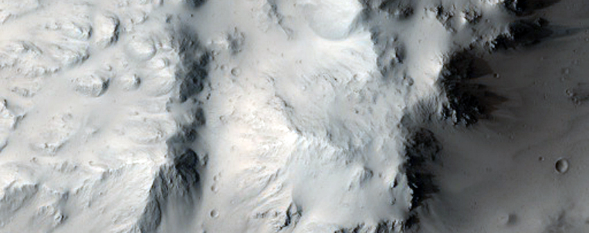 Well-Preserved Impact Crater with Central Peak