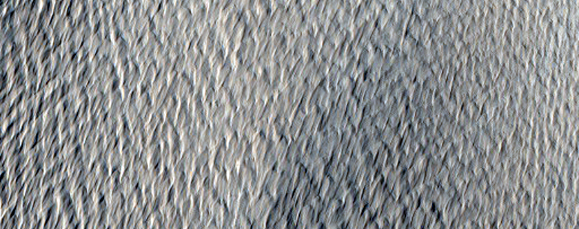 Slope Streaks on Wall of Nicholson Crater