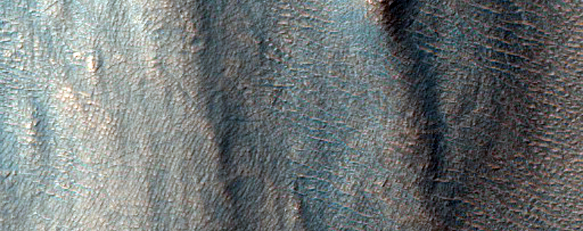 Etched Terrain on Argyre Floor with Gullied Scarps