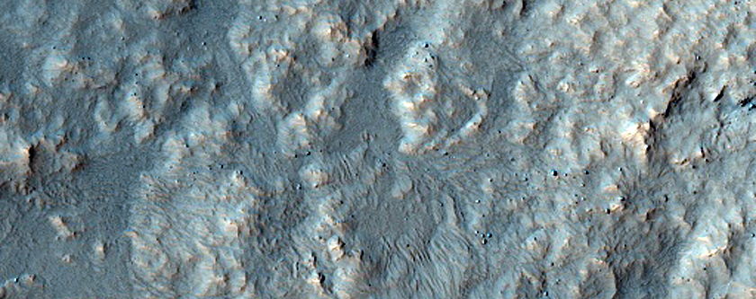 Western Ejecta of Zumba Crater